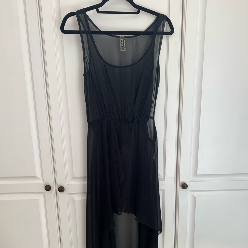 Sheer black cover up